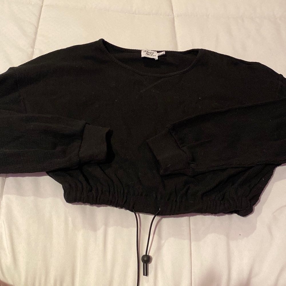 Princess Polly black fitted crew neck.